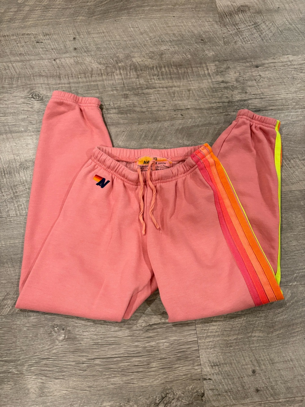 Aviator Nation Coral Pink Sweatpants Youth Size